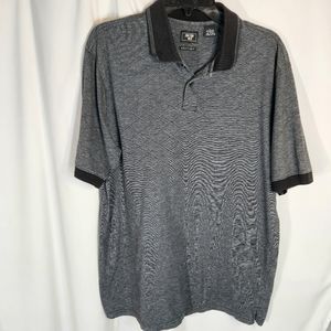 Junction West Swift-Dry Grey w/ Black Accents Two Button Polo Shirt Size Large